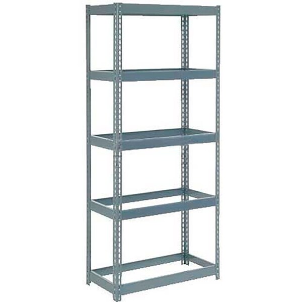Global Industrial Extra Heavy Duty Shelving 36W x 12D x 72H With 5 Shelves, No Deck, Gray B2297179 - main